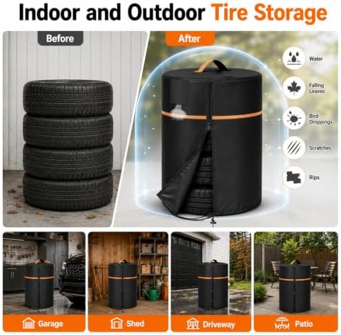 Spare Tire Cover Waterproof Outdoor丨Upgraded 420D Oxford Tire Cover - Image 2