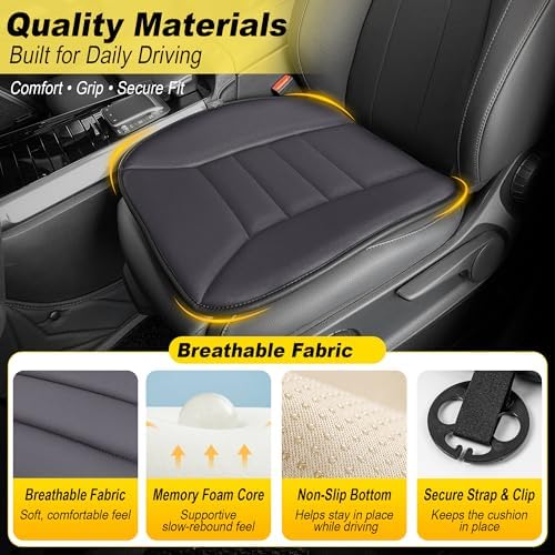 kingphenix 3-Piece Memory Foam Car Seat Cushion Set - Image 6