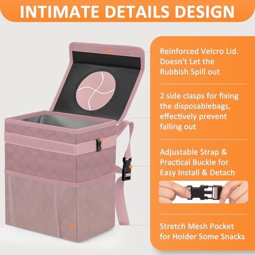 Vankor Car Trash Can with Lid Leak Proof Car Accessories - Image 4