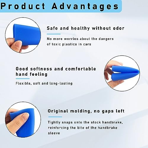 Ziciner Car Handbrake Cover, Elastic Anti-Slip Silicone Auto Handbrake Shifter - Image 3