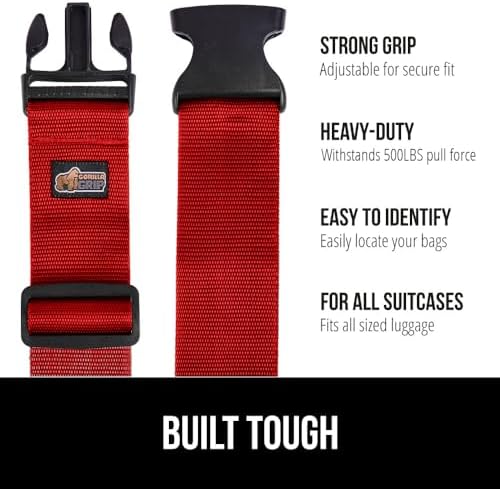 GORILLA GRIP Heavy Duty Luggage Straps - Image 2