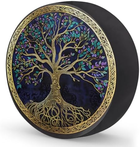 Tree of Life Colorful Leaves Spare Tire Cover Waterproof Dust-Proof Spare Wheel - Image 2