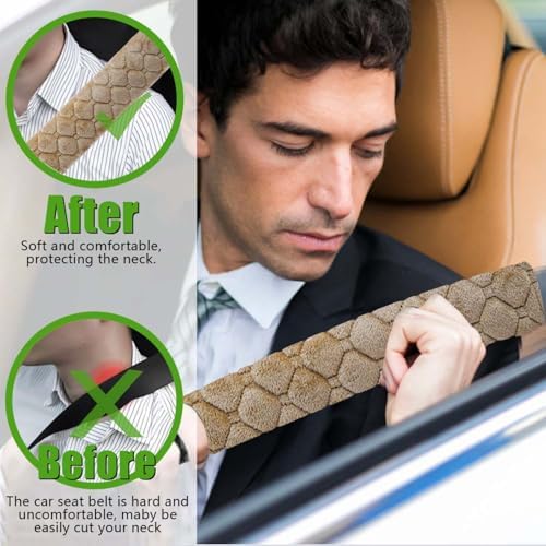 5 Pack Soft Comfort Car Seatbelt Cover Protector Pads Strap - Image 5