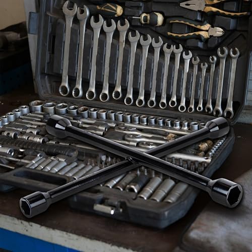 CARTMAN 14 Inch Heavy Duty 4 Way Universal Cross Lug Wrench Tire Iron - Image 7
