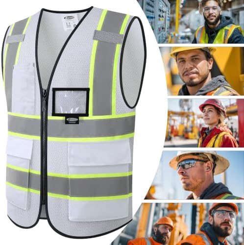 JKSafety Safety Vest for men women Hi Vis Vest - Image 6