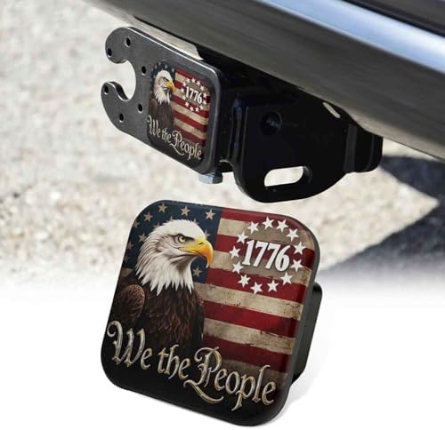 American Flag Bald Eagle Tow Hitch Covers Heavy Duty Rubber Trailer Hitch Cover by Unknown