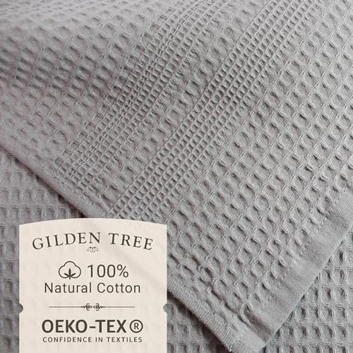 GILDEN TREE Waffle Bath Sheet Large Bath Towels Quick Dry Thin Body Towels - Image 2
