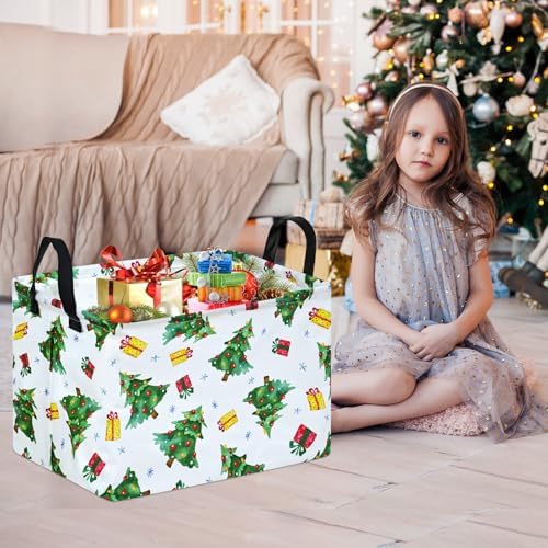MAIZMZ Xmas Christmas Basket for Kids Gfits Storage Baskets Collapsible Nursery - Image 4