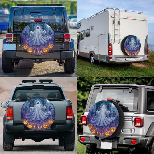 Halloween Spare Tire Cover Waterproof Dust-Proof Spare Wheel Covers - Image 6