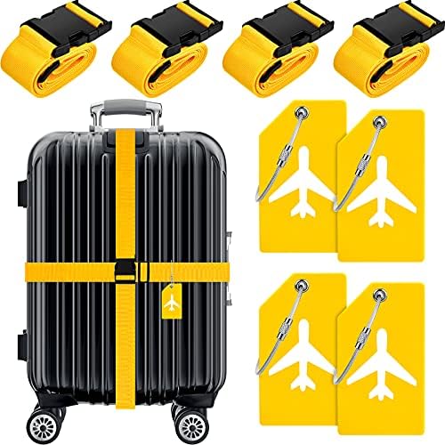 Weewooday 8 Pcs Luggage Straps Suitcase Tags Set by Weewooday