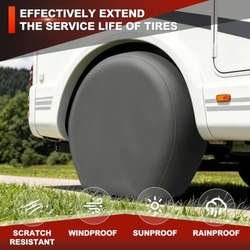 Explore Land Tire Covers 2 Pack Fit Tire Diameters 32-34.75 inch - Image 4