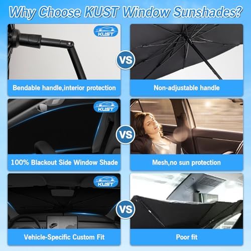 KUST Windshield Sun Shade Umbrella - Image 5