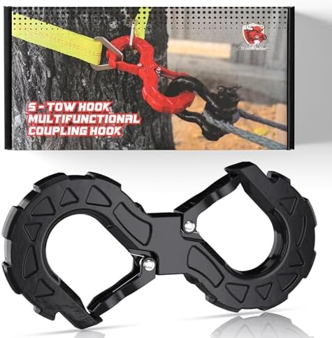 3/8 Tow Hook, Winch Hook for Off-Road Recovery, Towing Shackle 33000 Lbs by AMBULL