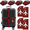 Weewooday 8 Pcs Luggage Straps Suitcase Tags Set by Weewooday