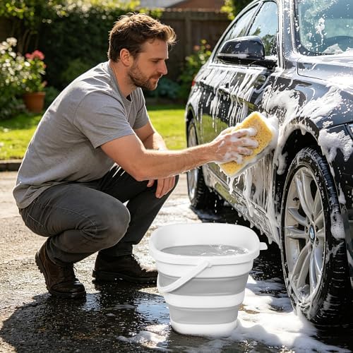 Collapsible Bucket, 2.6 Gallon 10L Mop Bucket - Image 5