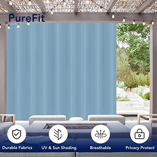 PureFit Outdoor Curtains for Patio Waterproof Weatherproof Outside Curtains - Image 3