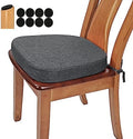 BUYUE Thickened 2.5" Friendly Woven Fabric Dining Chair Cushion, U-Shape High by BUYUE