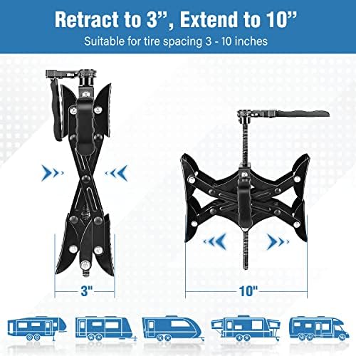 Yesker RV Wheel Chock with Built-in Wrench, Heavy Duty Wheel Chocks - Image 6