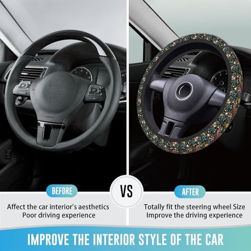 Steering Wheel Cover 15 Inch Breathable Anti Slip - Image 3