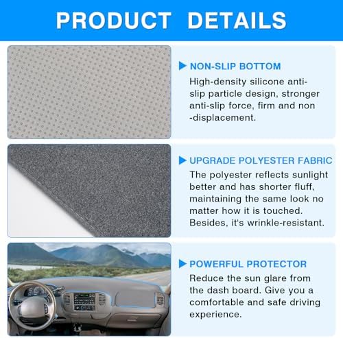 Autorder Gray Dashboard Cover Mat - Image 6