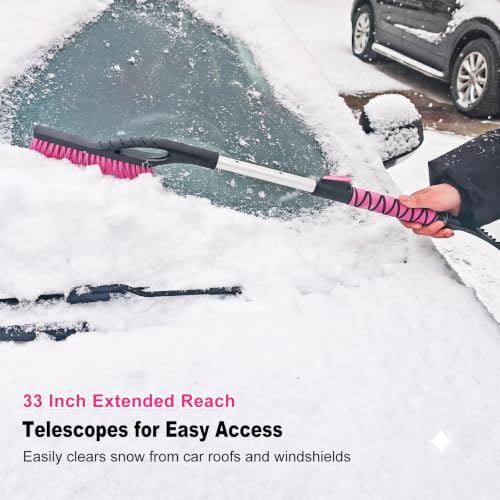 HEEYA Ice Scraper and Brush for Car, Snow Brush for Windshield - Image 2