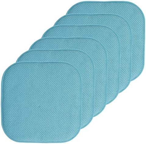 Sweet Home Collection Chair Cushion Memory Foam Pads Honeycomb Pattern Slip Non by SweetHomeCollection