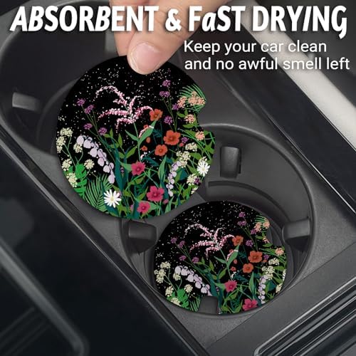 Yonlevres Car Coasters for Cup Holders, 2 Pack - Image 2