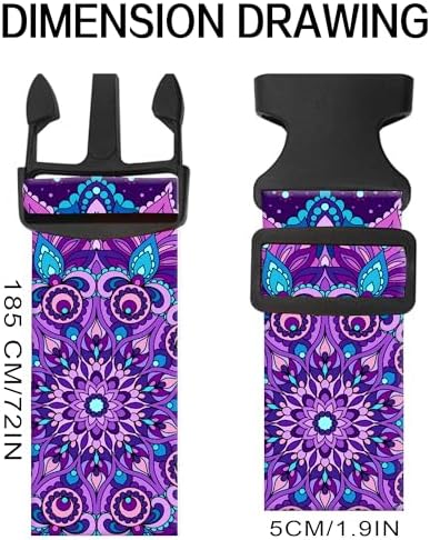 Luggage Straps for Suitcases, Adjustable Travel Belt, Durable Wide Luggage Strap - Image 2