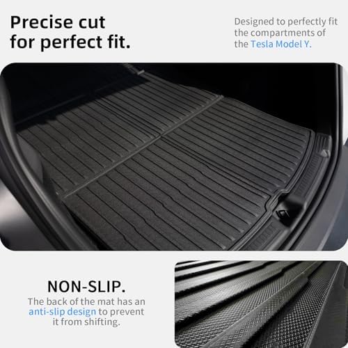 Cargo Liners for Tesla Model Y Juniper Trunk Mat, All Weather TPE Protector - Image 3