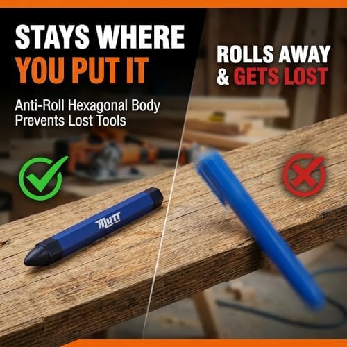 Mutt Tools Blue Lumber Crayons 12 Pack - Image 3