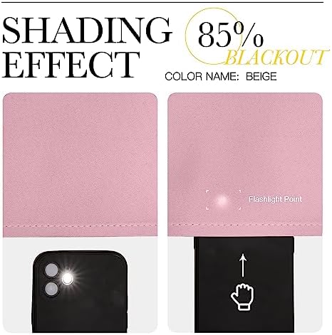 NICETOWN Blackout Curtains for Office 2 Panels 55 x 120-inch Crystal Pink - Image 5