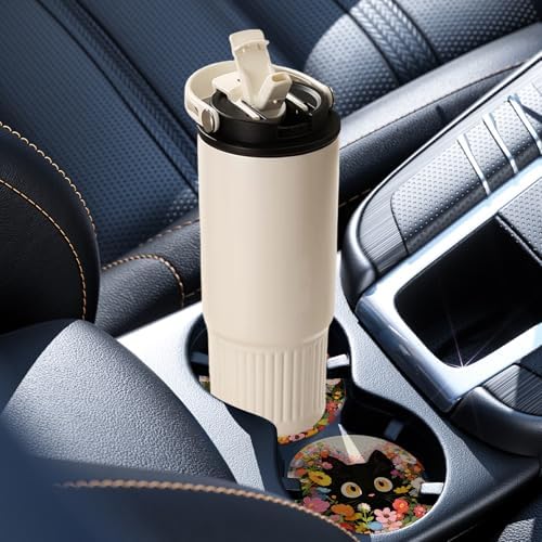 2 Pack Car Coasters for Cup Holders, Cute Car Accessories Interior - Image 6