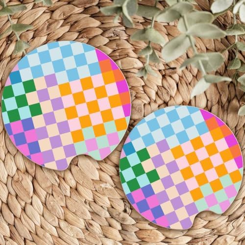 Ceramic Car Coasters – Absorbent Car Cup Holder Coaster Set - Image 7