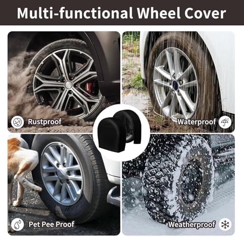 PureFit Universal Tire Covers Set of 4, Fits 27"-29" Inch Tire - Image 7