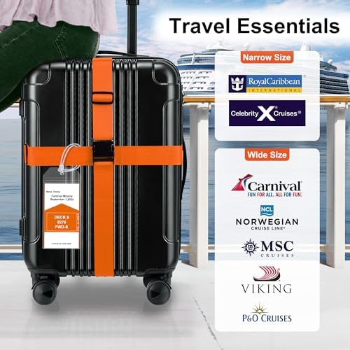 Gostwo 8 Pack Luggage Straps and Cruise Tags Set - Image 5