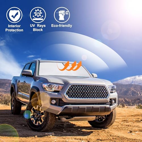 Windshield Sun Shade for 2016-2026 Toyota Tacoma Accessories - Image 6
