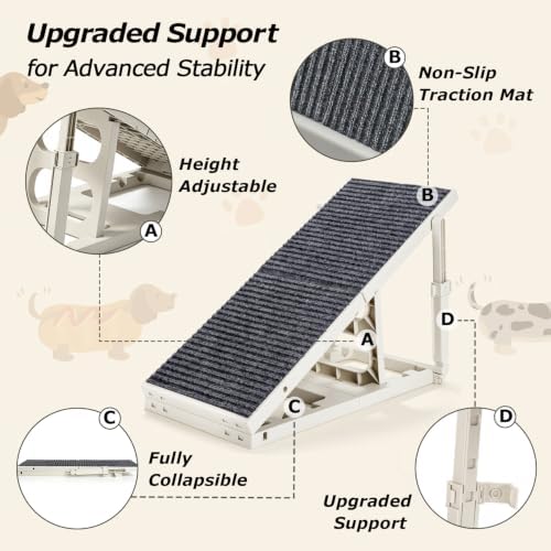 Pawzone Dog Ramp for Bed Couch - Image 2