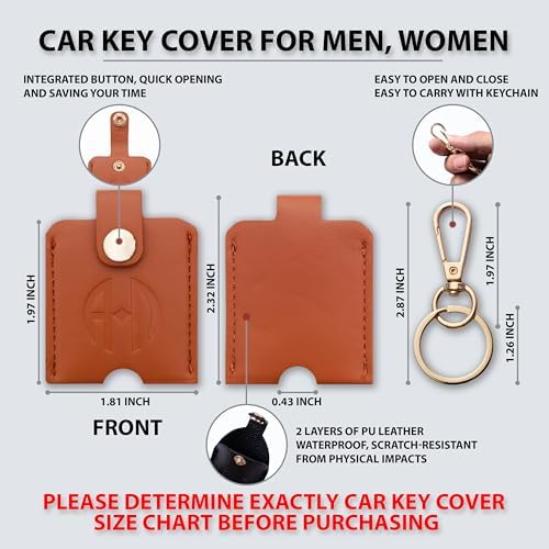 Leather Key Cover for Broken Car Key Loop Replacement - Image 2