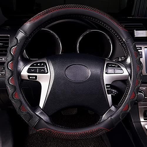 Flying Banner car Steering Wheel Cover Faux Leather Massage Universal fit 3D - Image 2