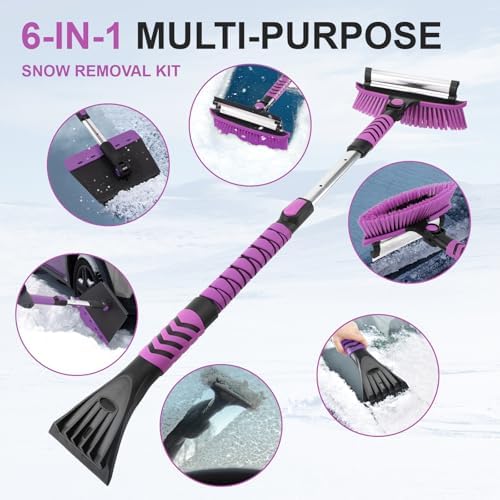 COMOWARE Snow Brush, Extendable Ice Scrapers - Image 4
