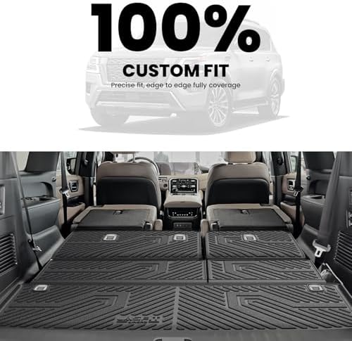 LASFIT Cargo Mats for Nissan Armada 2026 2025 / Infiniti QX80 2025-2026 - Image 3