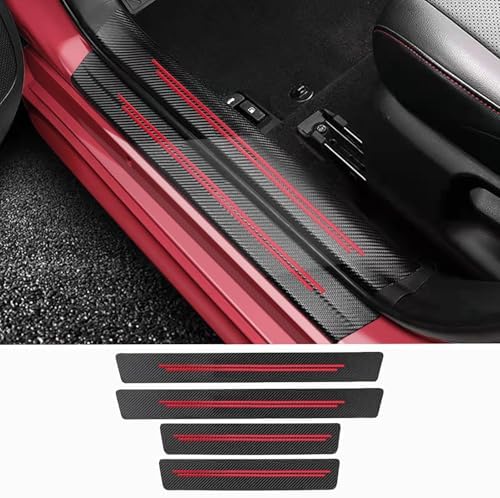 Door sill Protector, （4PC red） by TACOPETS