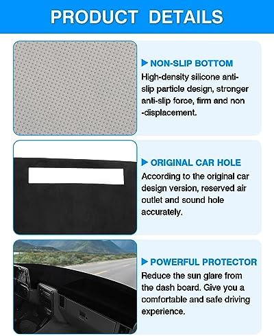 Autorder Dashboard Cover Mat for 1987 1988 1989 1990 1991 Ford F150 F250 F350 - Image 6