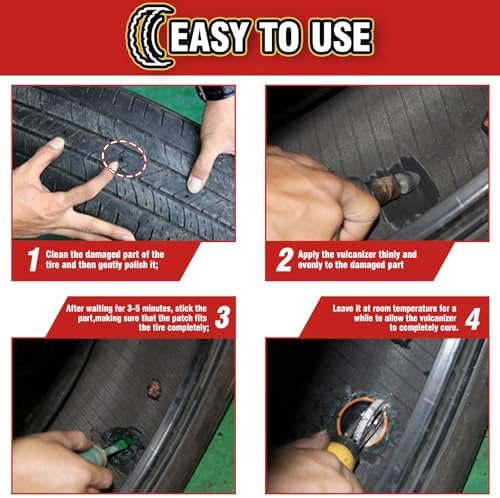 Chemical Vulcanizing Cement, All Purpose Rubber Cement, Heavy Duty Tire Patch - Image 5