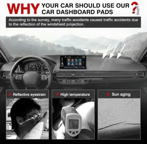 Autorder Gray Dashboard Cover Mat - Image 2