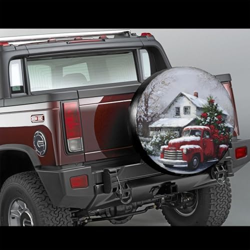 Christmas Snowflakes Truck Spare Tire Cover Universal - Image 4