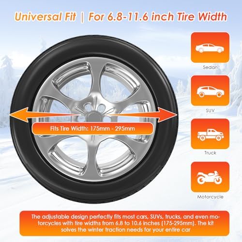 12 Pcs Snow Tire Chains - Image 2