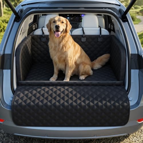 Pecute SUV Cargo Liner for Dogs, Water Resistan Pet Trunk Cover by pecute