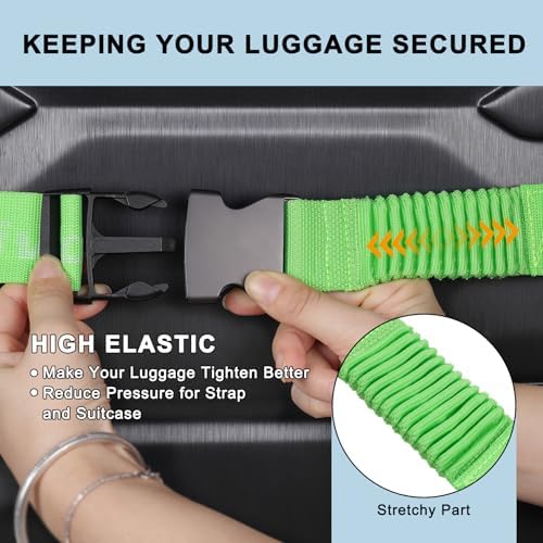 Luggage Straps for Suitcases, Stretchable TSA Approved Suitcase Connector Straps - Image 2