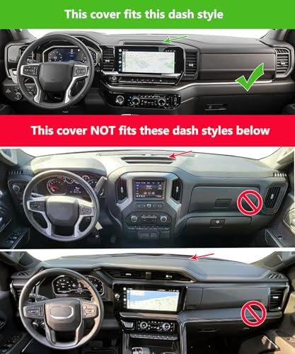 Yiz Dash Cover Mat for Chevy Chevrolet Silverado/GMC Sierra J310 - Image 2